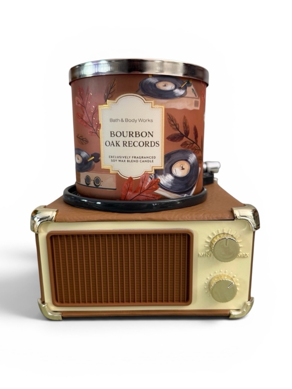 BBW Vintage Record Player 3-Wick
Candle Holder & Bourbon Oak
Records Set - Picture 3 of 15